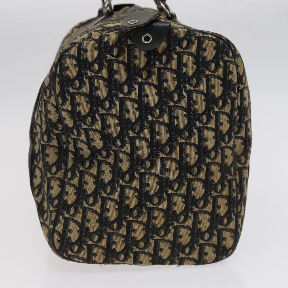 CHRISTIAN DIOR BOSTON BAG 40 TROTTER CANVAS