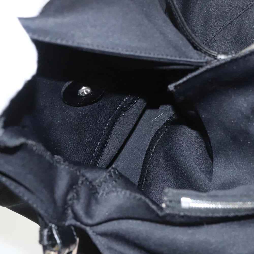 FENDI MAMMA BAGUETTE BLACK NYLON