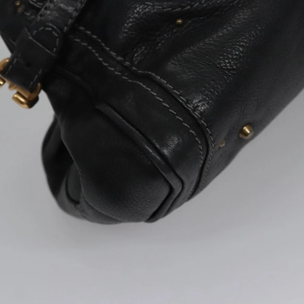 CHLOE PADDINGTON BAG BLACK LEATHER