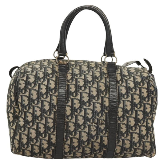 Christian Dior Boston Bag 30 -  Navy Trotter Canvas