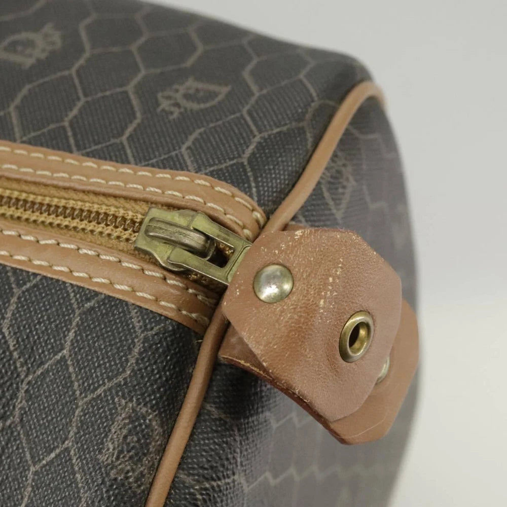 CHRISTIAN DIOR BOSTON BAG HONEYCOMB CANVAS
