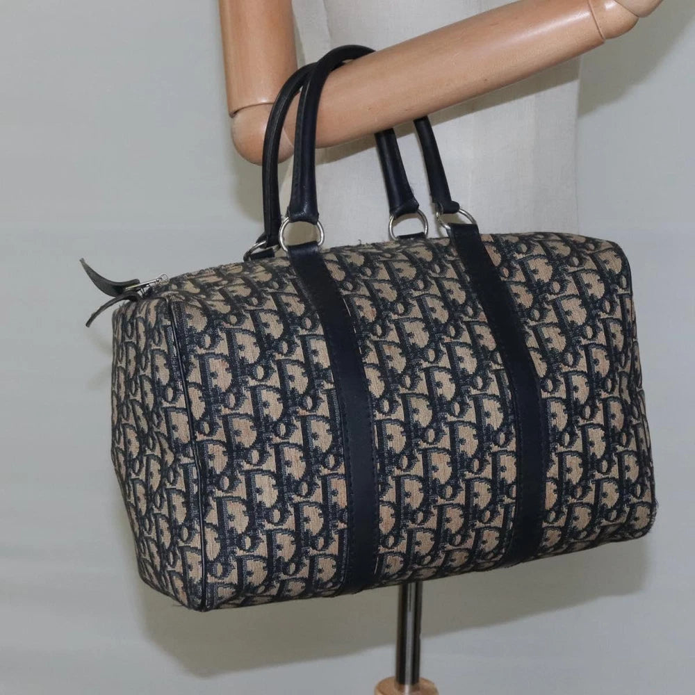 CHRISTIAN DIOR BOSTON BAG 30 TROTTER CANVAS
