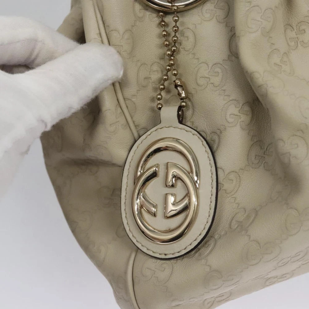 Gucci Sukey Bag - White Guccissima Leather