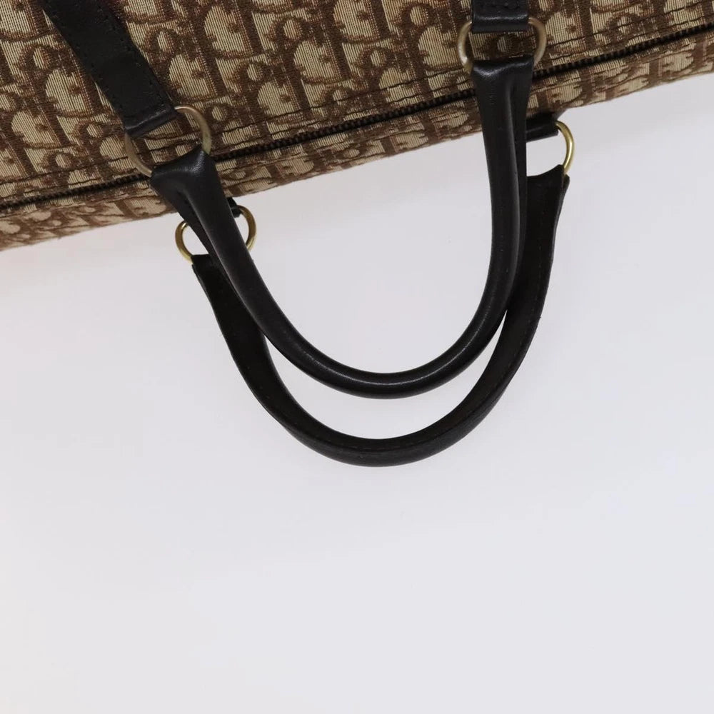 CHRISTIAN DIOR BOSTON BAG 40 TROTTER CANVAS