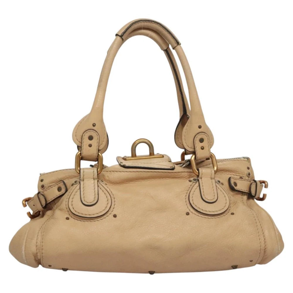 CHLOE PADDINGTON BAG BEIGE LEATHER