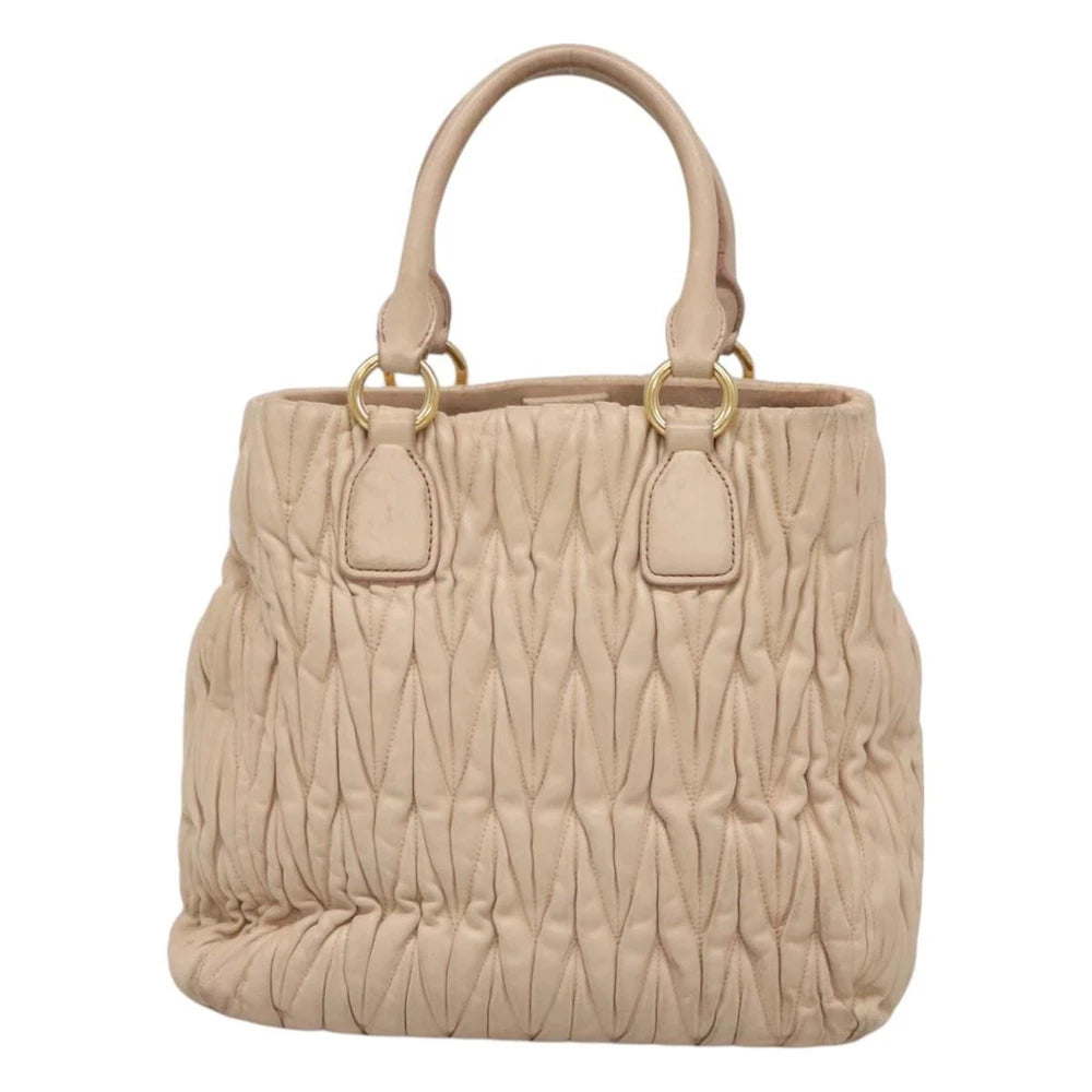 Miu Miu Matelasse Bag - Light pink Leather