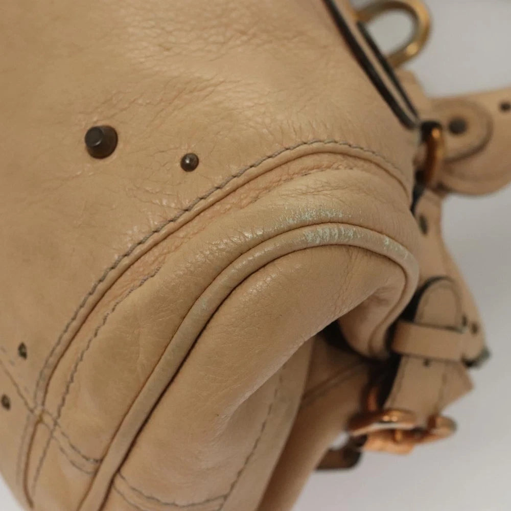 CHLOE PADDINGTON BAG BEIGE LEATHER