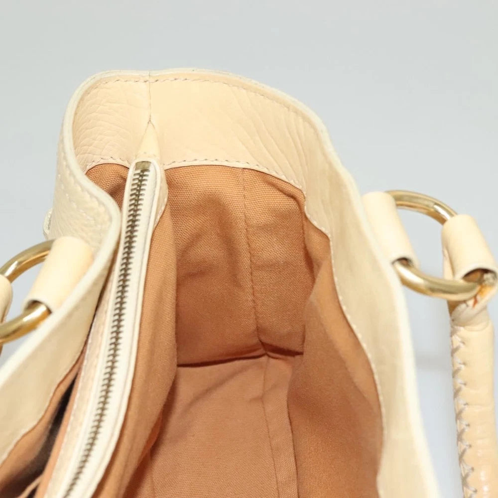 Celine Boogie Bag - Beige Leather