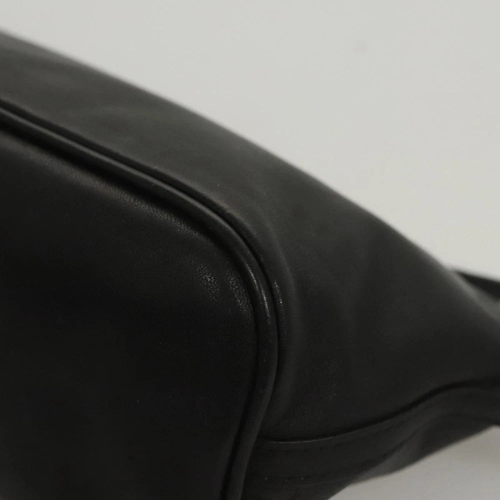 GUCCI SHOULDER BAG BLACK LEATHER
