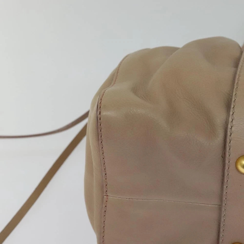 Miu Miu Vitello Bag - Beige Leather