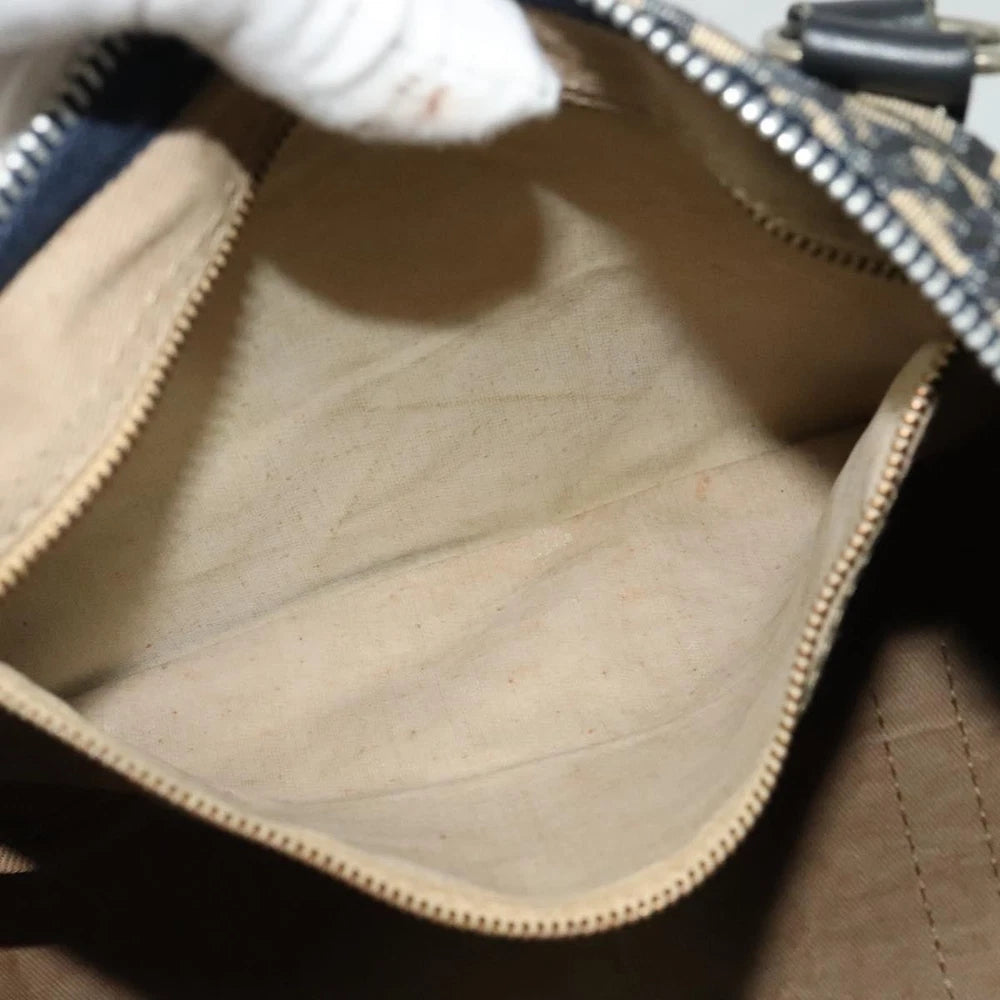 Vintage Dior Boston Bag 40 - Navy Trotter Canvas