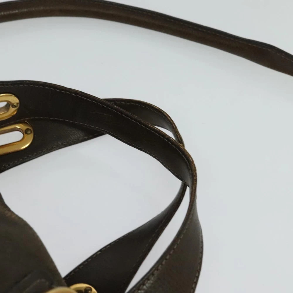 CHLOE PARATY BAG BROWN LEATHER