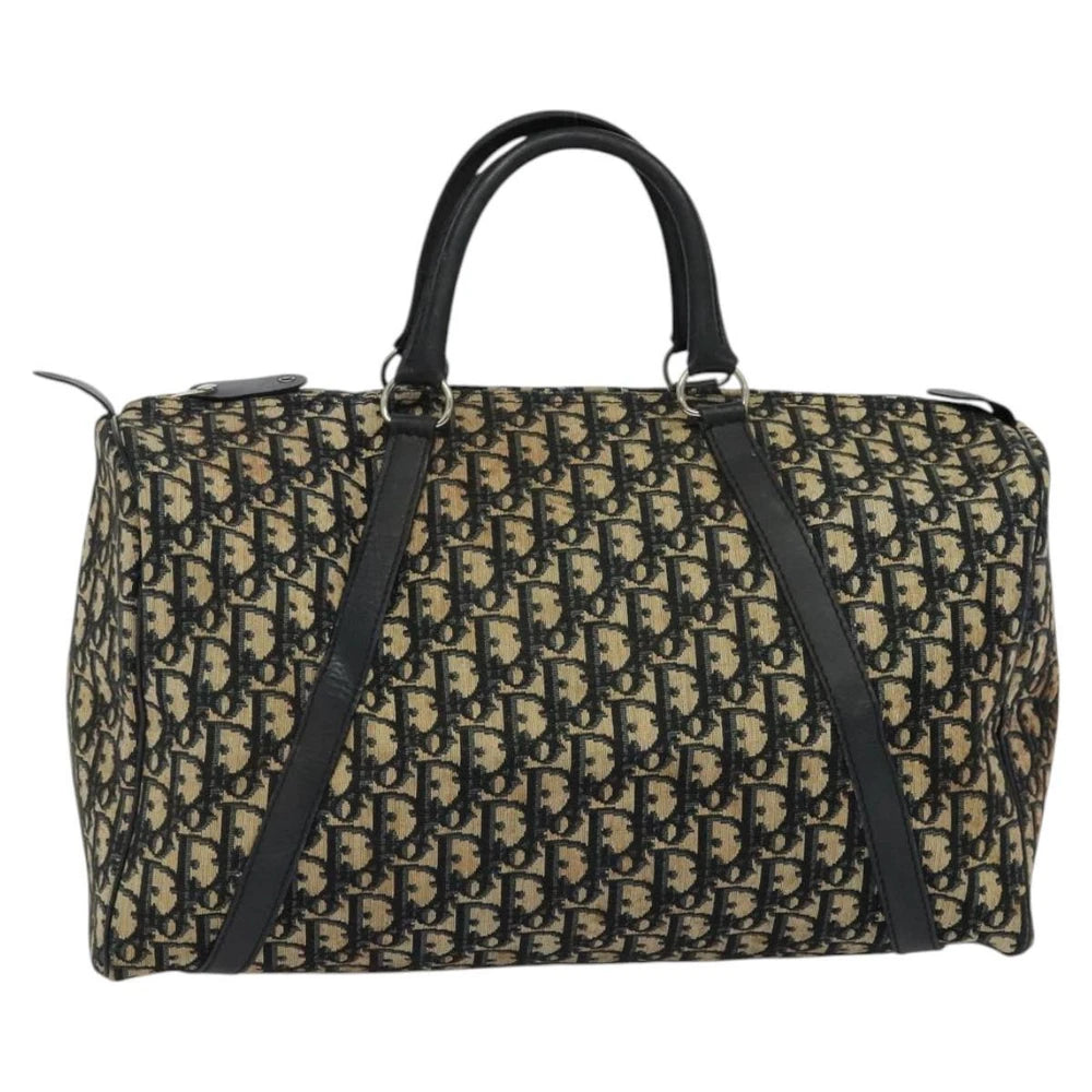 Dior Boston Bag 40 - Navy Trotter Canvas