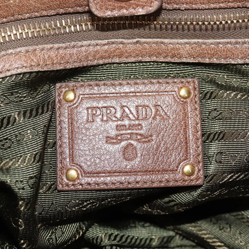 Vintage Prada Veske - Brun Skinn
