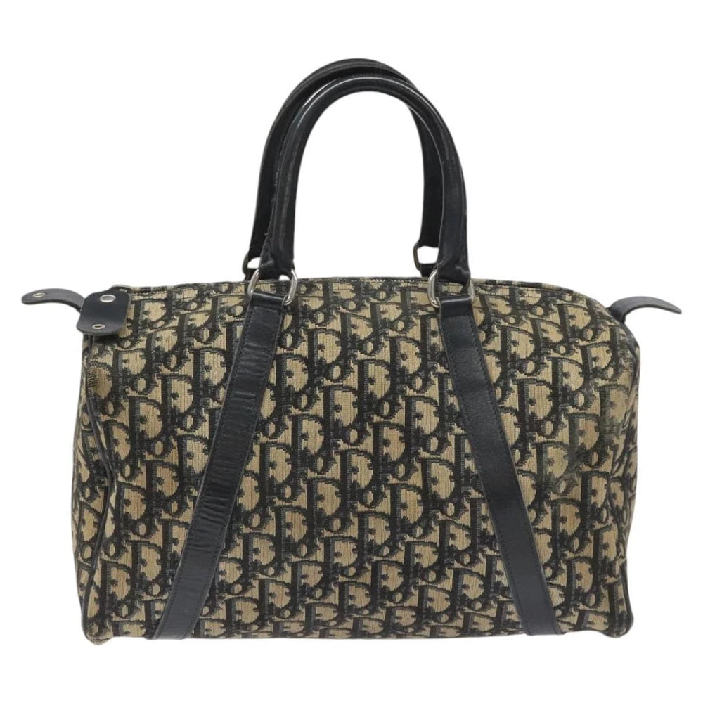 CHRISTIAN DIOR BOSTON BAG 30 TROTTER CANVAS