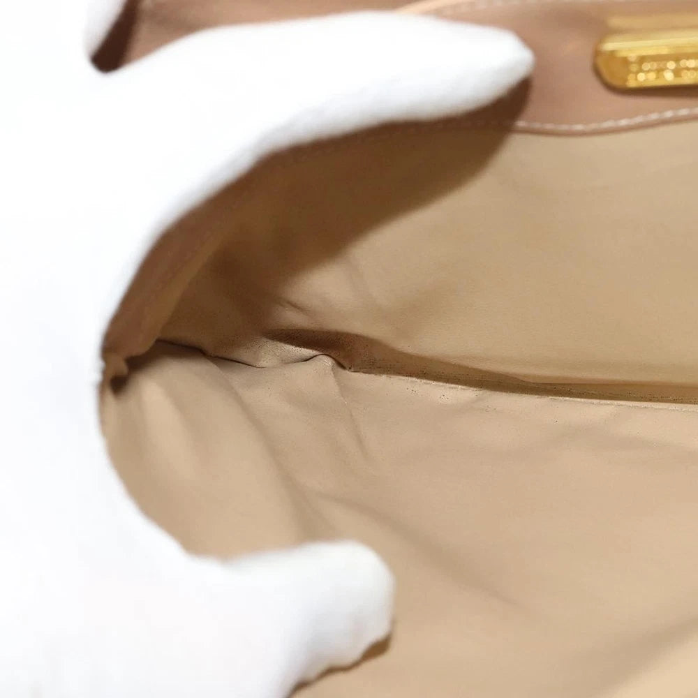 Christian Dior Chain Shoulder Bag - Beige Leather