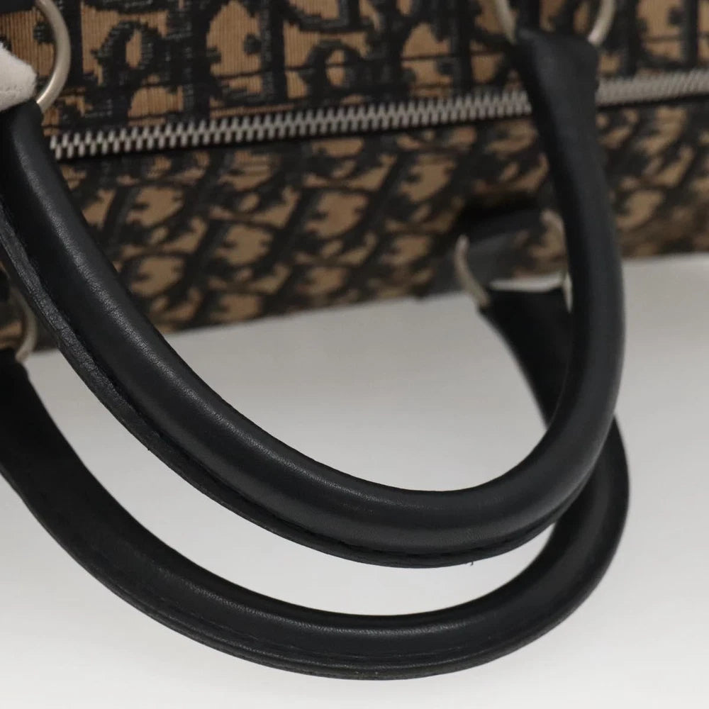 CHRISTIAN DIOR BOSTON BAG 40 TROTTER CANVAS