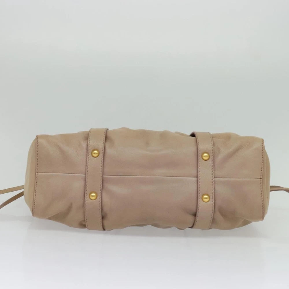 Miu Miu Vitello Bag - Beige Leather
