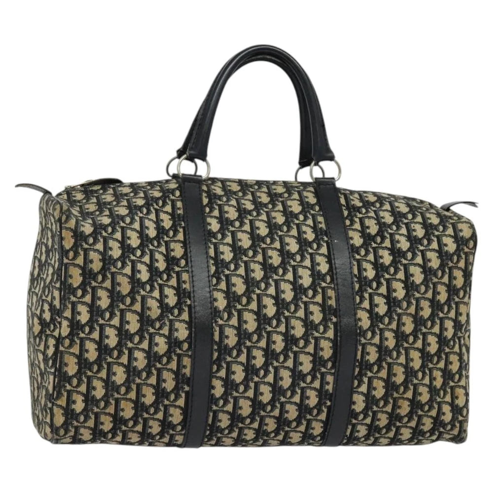 Vintage Dior Boston Bag 40 - Navy Trotter Canvas