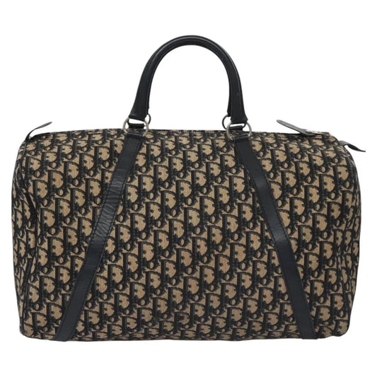 CHRISTIAN DIOR BOSTON BAG 40 TROTTER CANVAS
