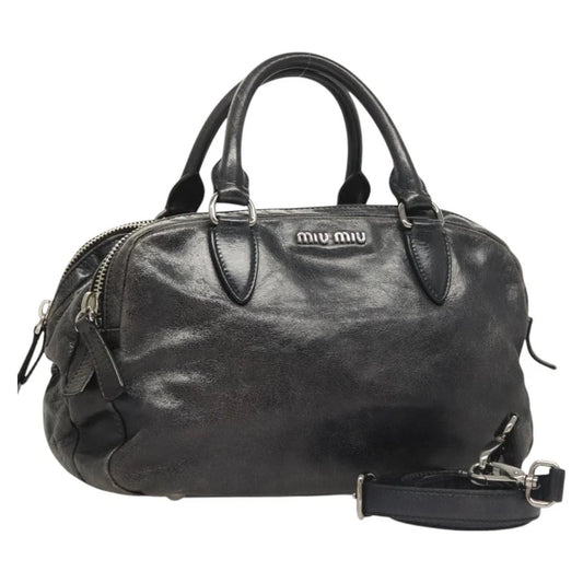 Vintage Miu Miu Handbag Black - Leather
