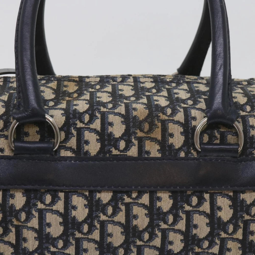 Dior Boston Bag Vintage - Navy Trotter Canvas