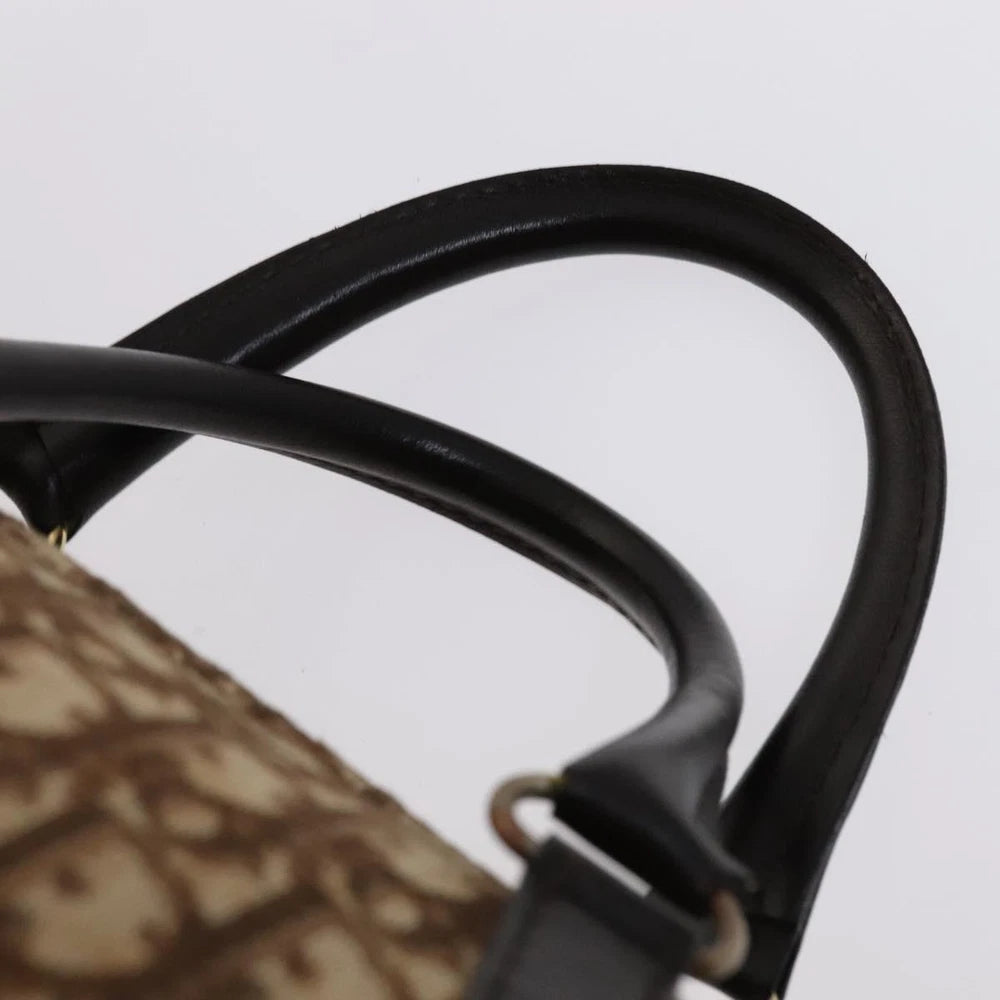 CHRISTIAN DIOR BOSTON BAG 40 TROTTER CANVAS