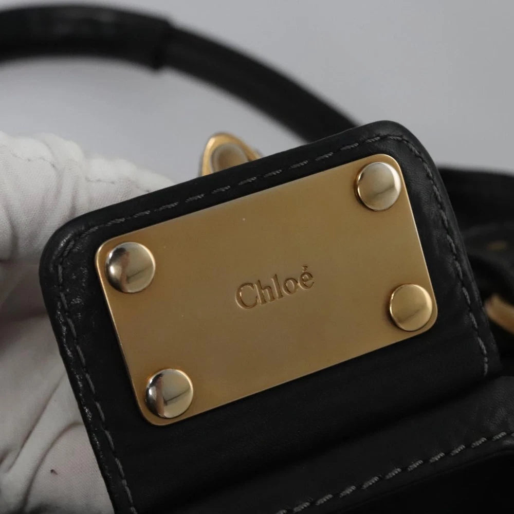 CHLOE PADDINGTON BAG BLACK LEATHER