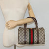 GUCCI BOSTON BAG GG SUPREME WEB SHERRY LINE