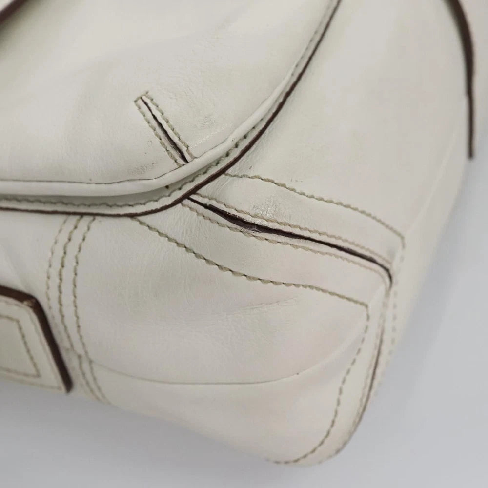 Coach Shoulder Bag - White Leather