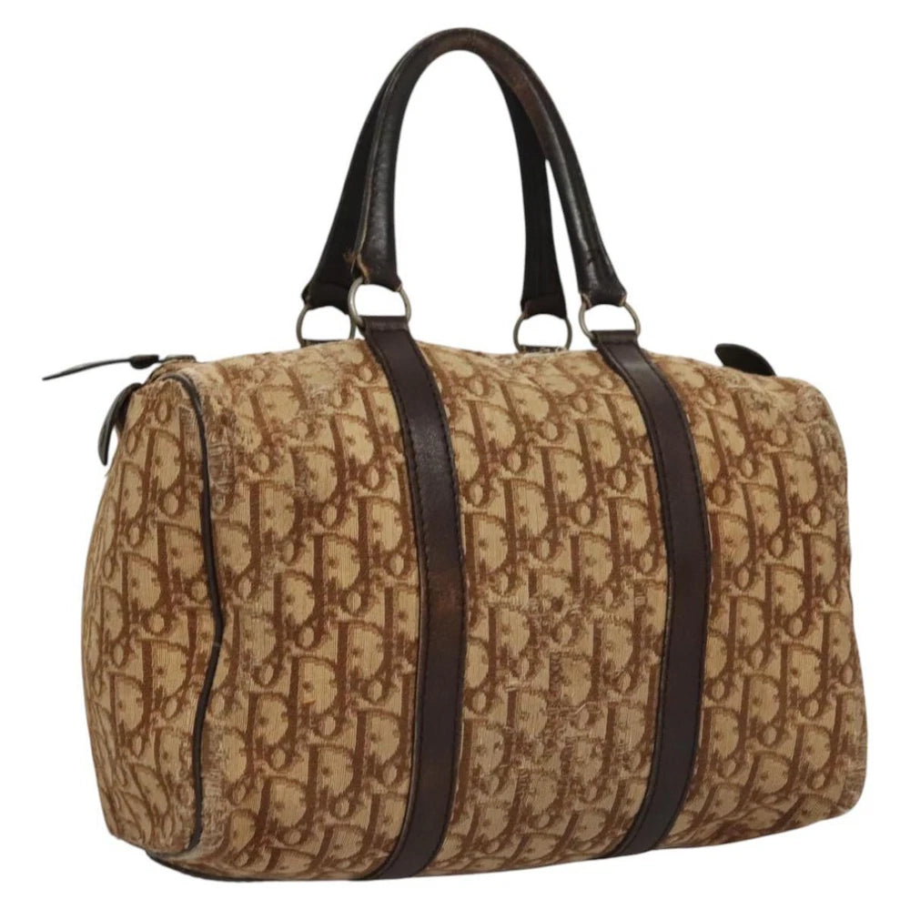 CHRISTIAN DIOR BOSTON BAG 30 TROTTER CANVAS