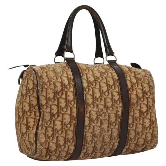 CHRISTIAN DIOR BOSTON BAG 30 TROTTER CANVAS