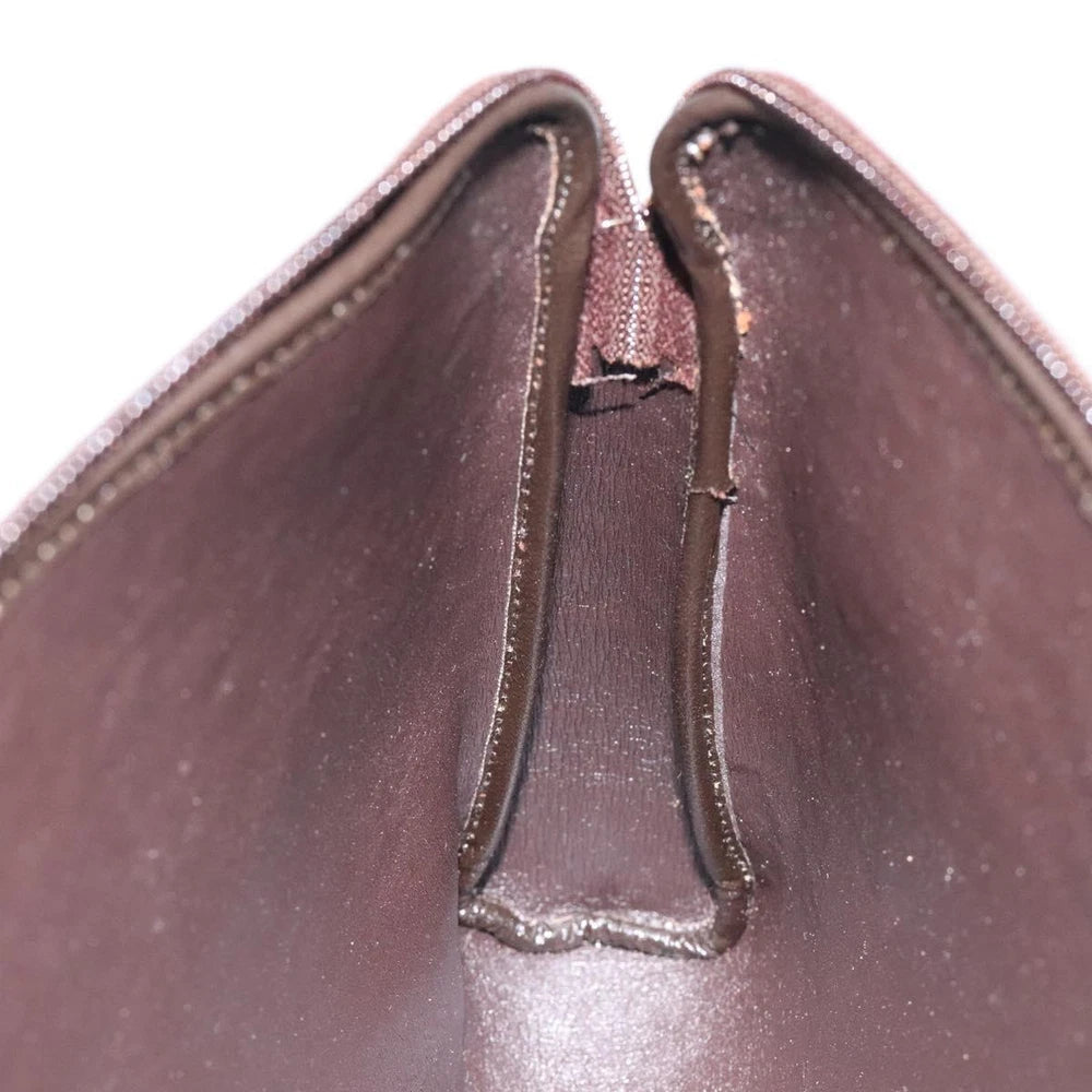 CHRISTIAN DIOR CLUTCH BROWN TROTTER CANVAS