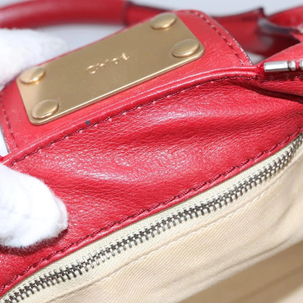 CHLOE PADDINGTON BAG RED LEATHER