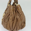 MIU MIU BAG BROWN MATELASSE LEATHER