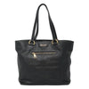 PRADA TOTE BAG BLACK LEATHER