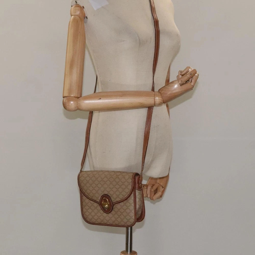 CELINE SHOULDER BAG MACADAM CANVAS