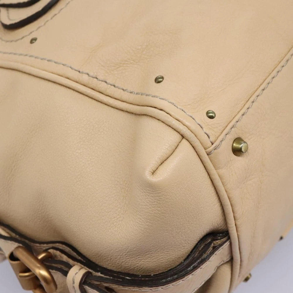 CHLOE PADDINGTON BAG BEIGE LEATHER