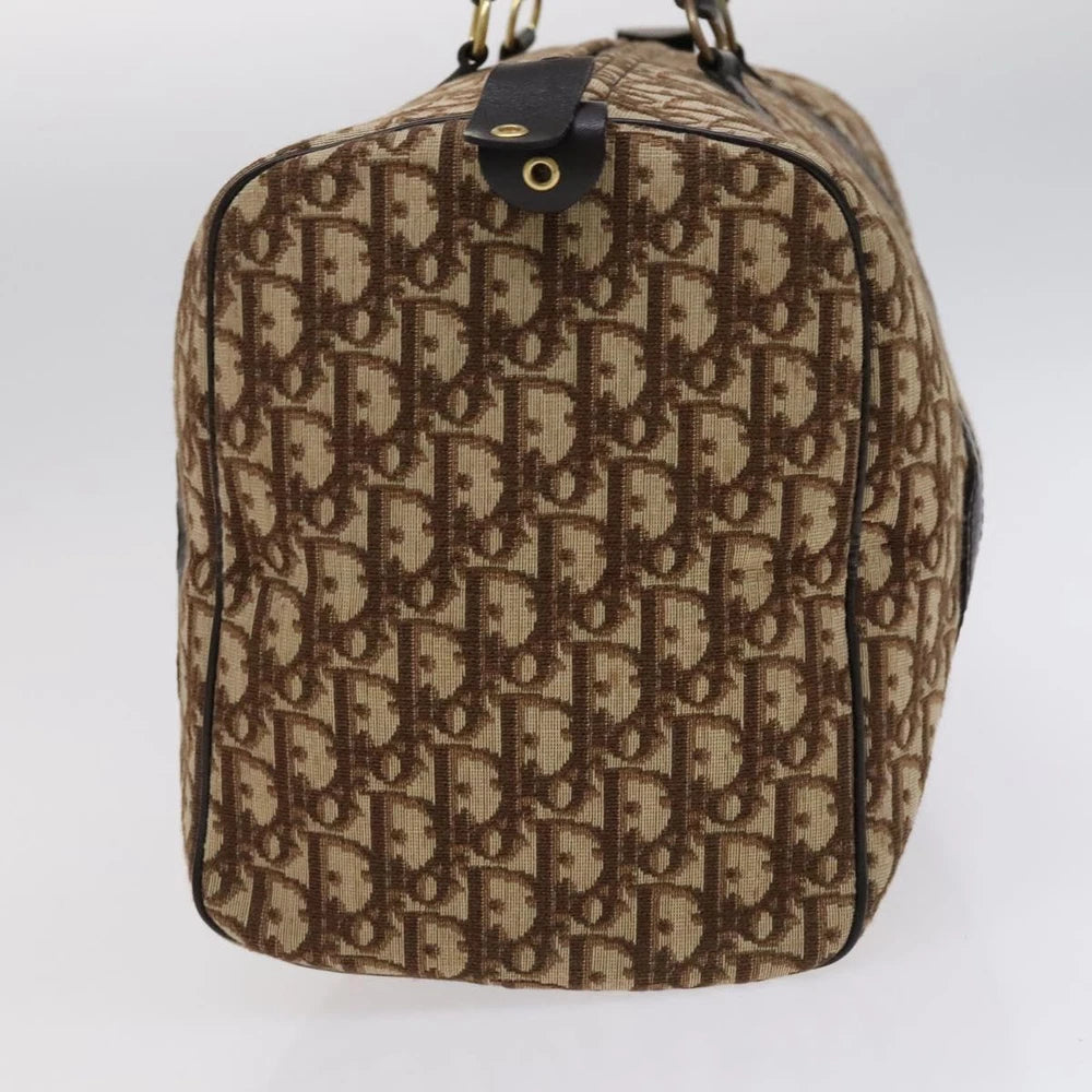 CHRISTIAN DIOR BOSTON BAG 40 TROTTER CANVAS