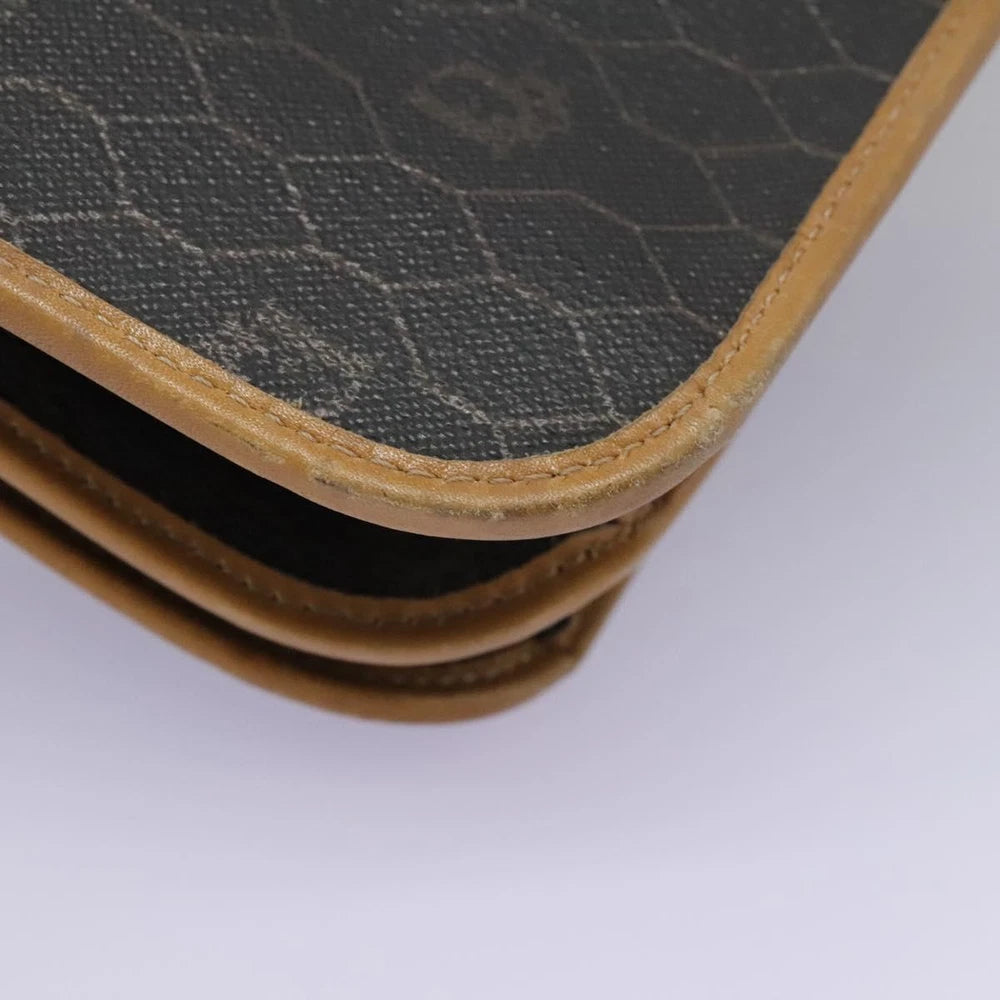 CHRISTIAN DIOR SHOULDER BAG HONEYCOMB CANVAS