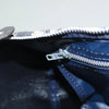 Interior view of the Dior Boston Bag vintage showing navy Trotter Canvas lining and zipper detail.