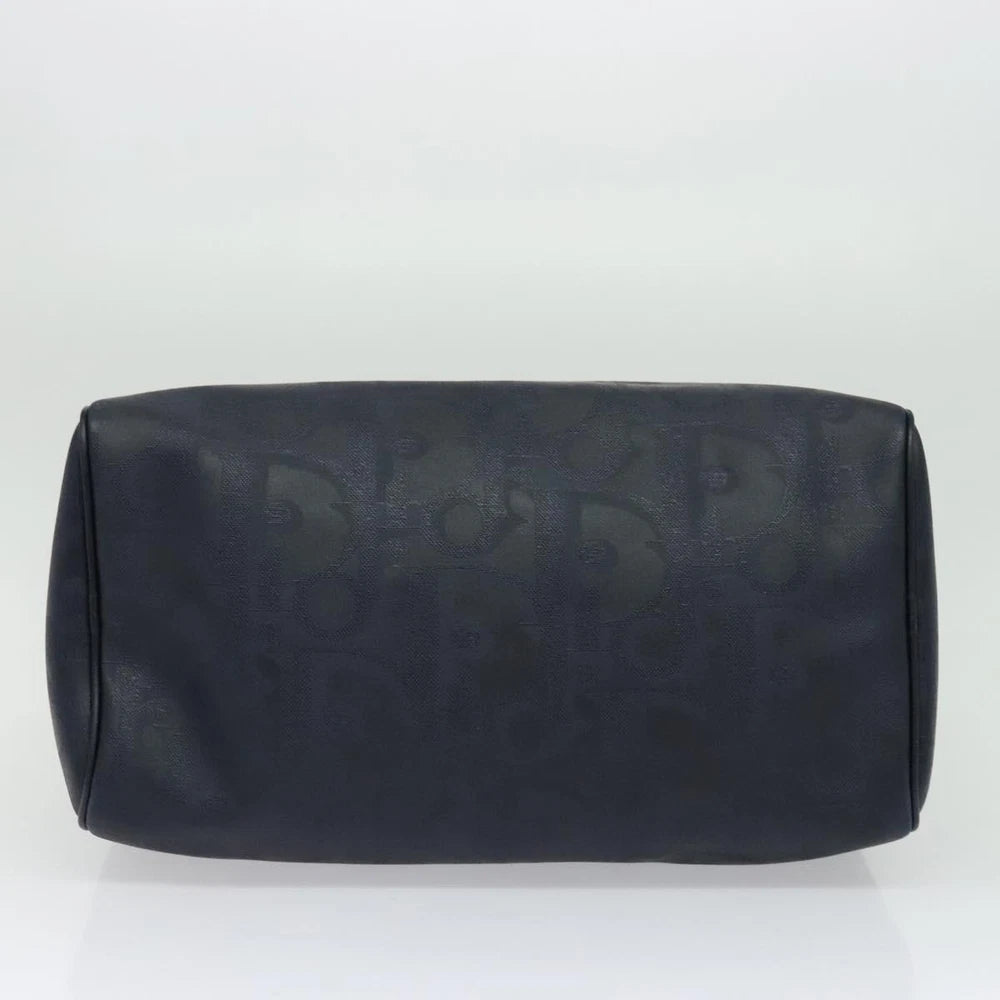 Vintage Dior Boston Bag - Navy Trotter Canvas