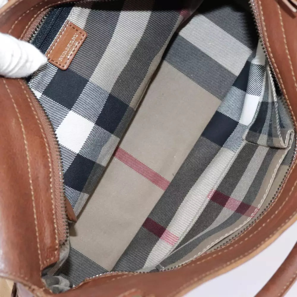 BURBERRY CANVAS SHOULDER BAG