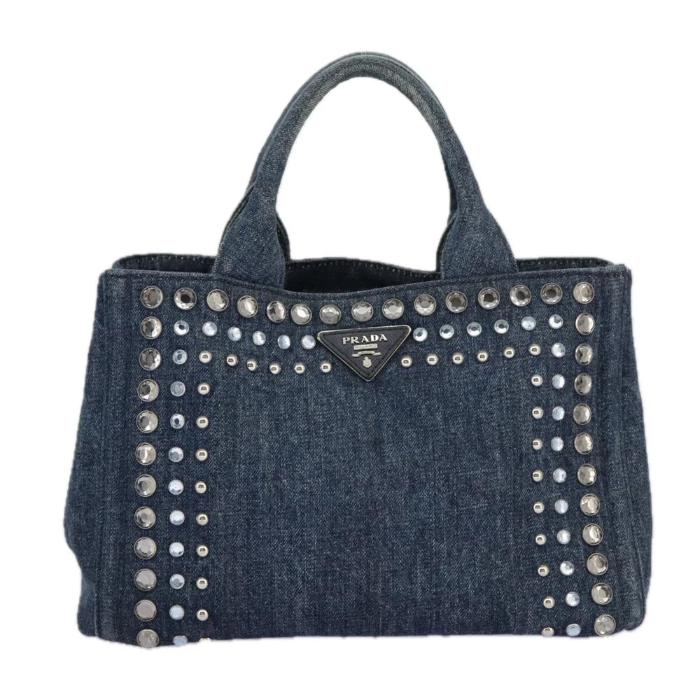 PRADA BIJOUX CANAPA BAG DENIM