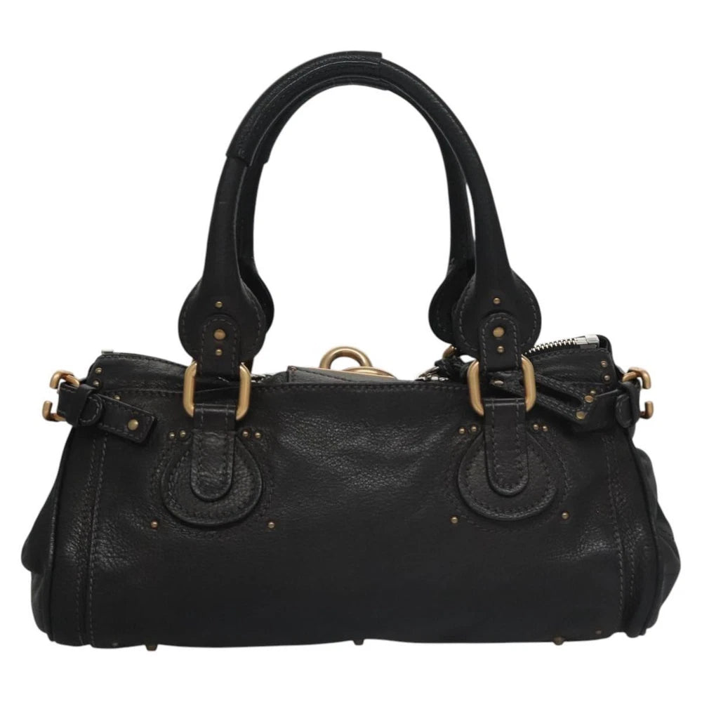 CHLOE PADDINGTON BAG BLACK LEATHER