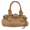 CHLOE PADDINGTON BAG BEIGE LEATHER