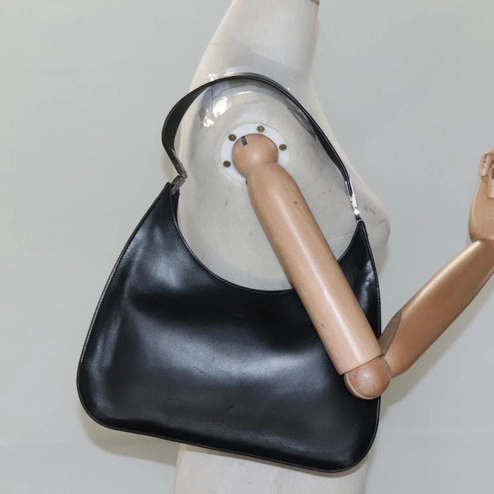 GUCCI SHOULDER BAG BLACK LEATHER - Brands Select