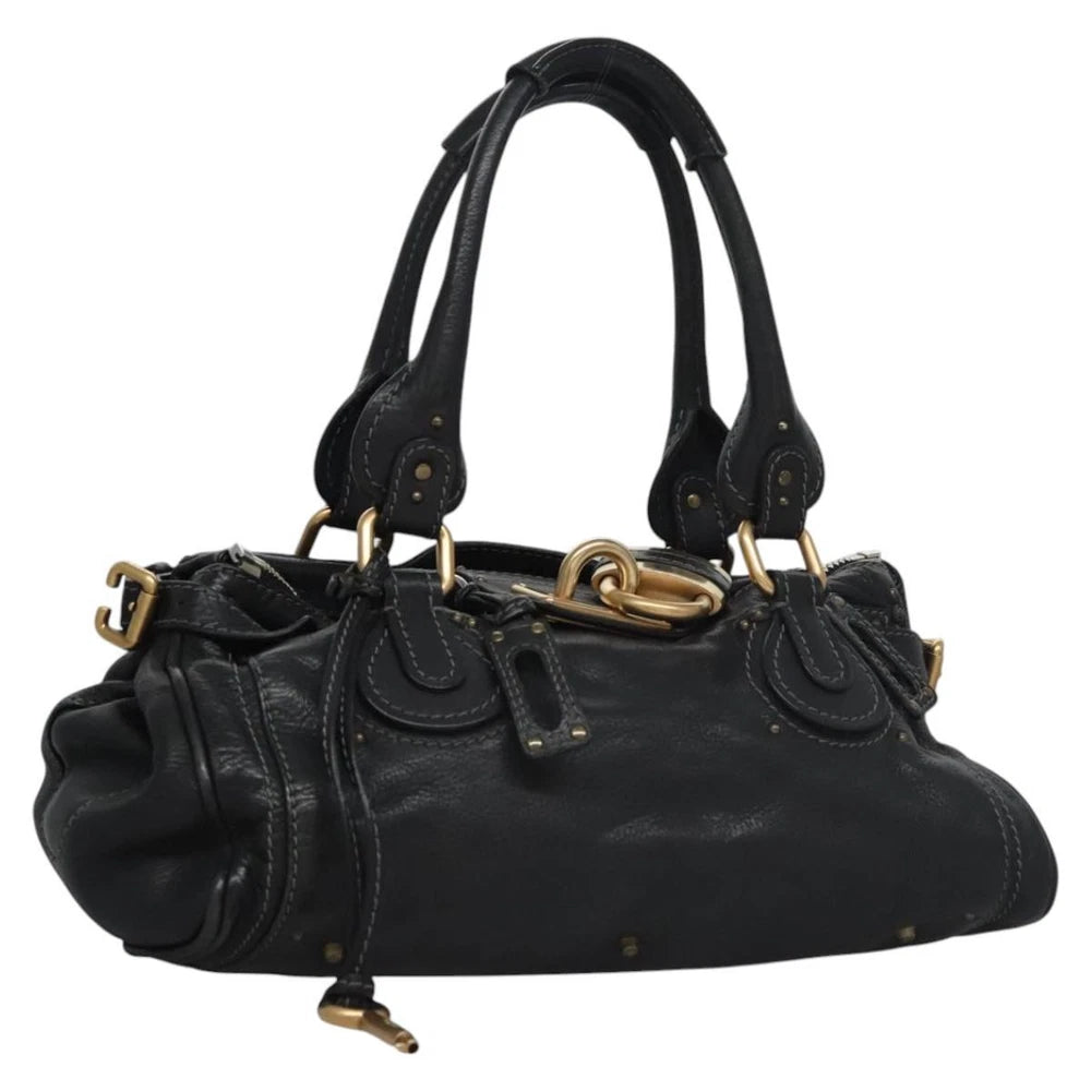 CHLOE PADDINGTON BAG BLACK LEATHER