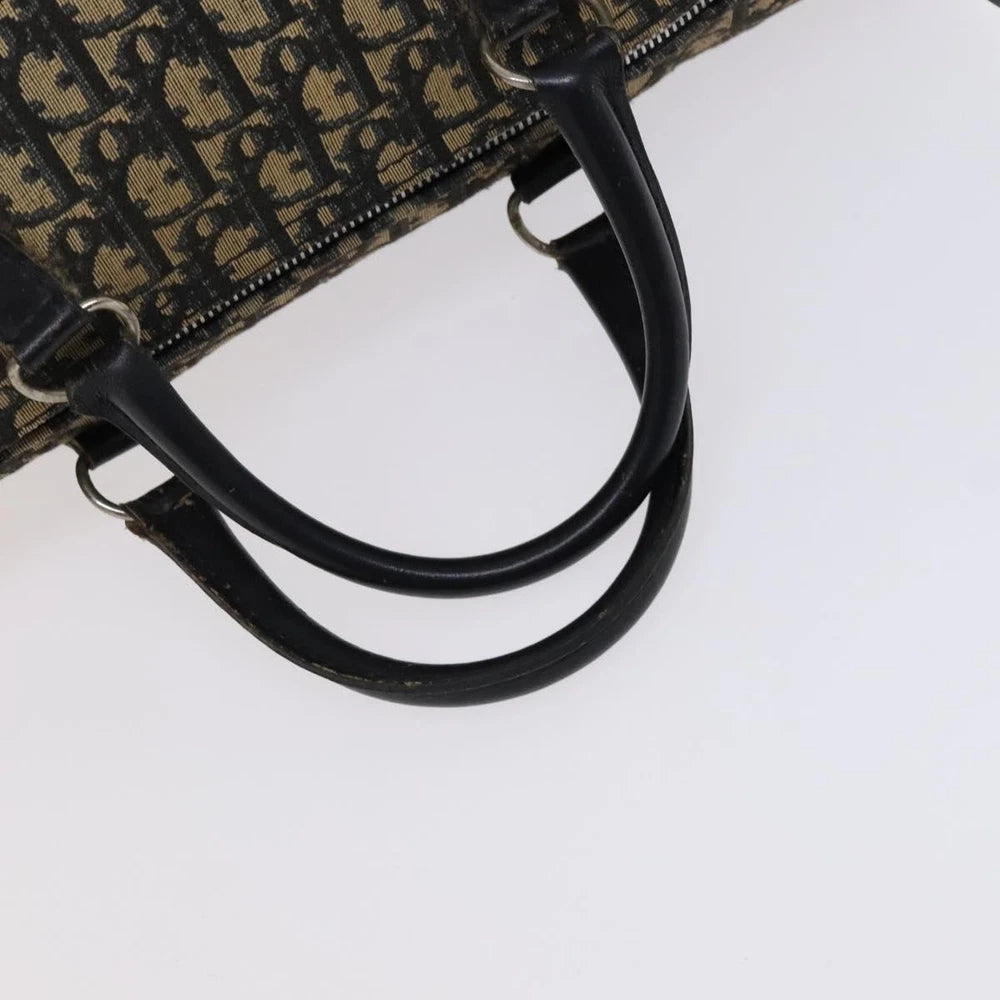 CHRISTIAN DIOR BOSTON BAG 40 TROTTER CANVAS