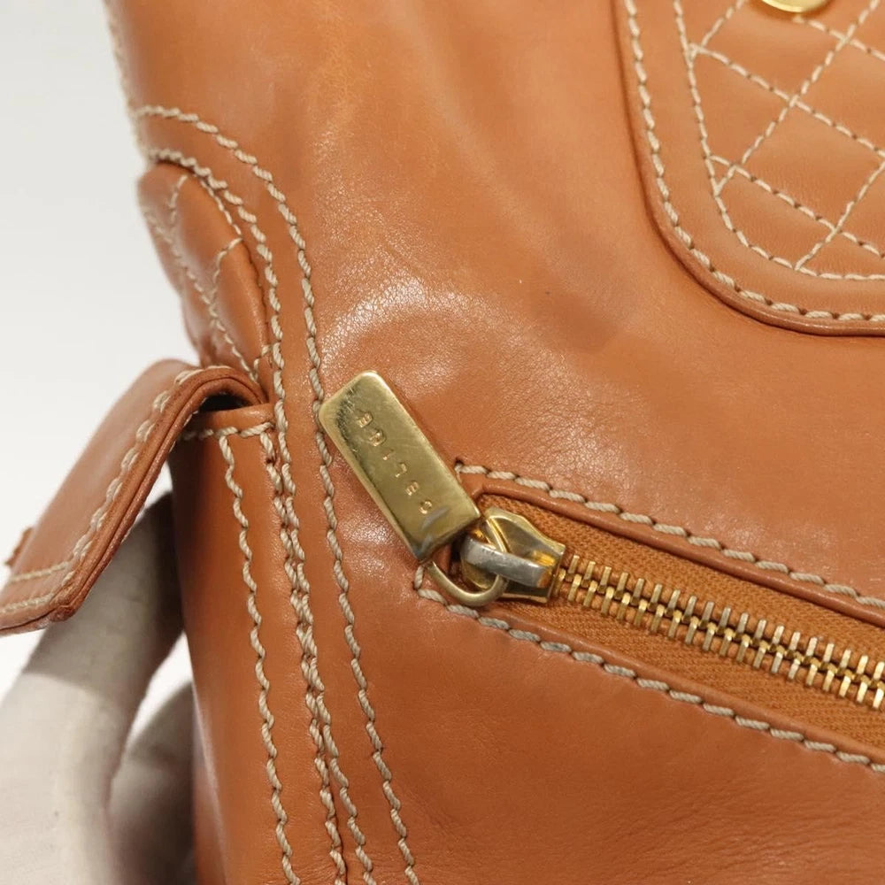 Celine Boogie Bag - Brown Leather
